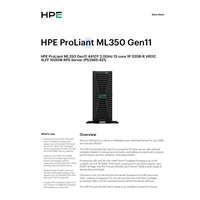 HPE PL ML350g11 4410Y (2.0G/12C) 1x32G VROC 4-12LFF 4x1Gb 1x1000W iLo NBD333