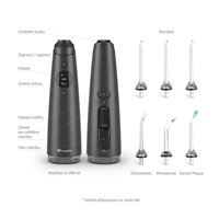 TrueLife AquaFloss Compact C300 Black - ústní sprcha