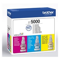 BROTHER INK BT-5000CLVAL cyan+magenta+yellow  T3xx T4xx T5xx T7xx T9xx -  cca 5000 - INKTANK