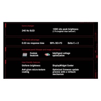 ASUS LCD 27" PG27AQDM ROG SWIFT GAMING OLED 2560x1440 240Hz 0.03ms 450cd 2xHDMI DP 2xUSB3.2 PIVOT