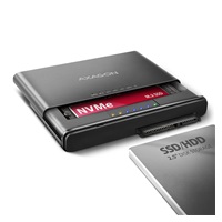 AXAGON ADSA-CC USB-C 10Gbps - NVMe M.2 SSD & SATA 2.5"/3.5" SSD/HDD CLONE MASTER 2 adaptér