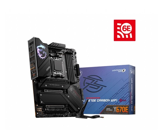 BAZAR - MSI MB Sc AM5 MPG X670E CARBON WIFI, AMD X670, 4xDDR5, 1xDP, 1xHDMI, WI-FI - Po opravě (Bez příšlušenství)