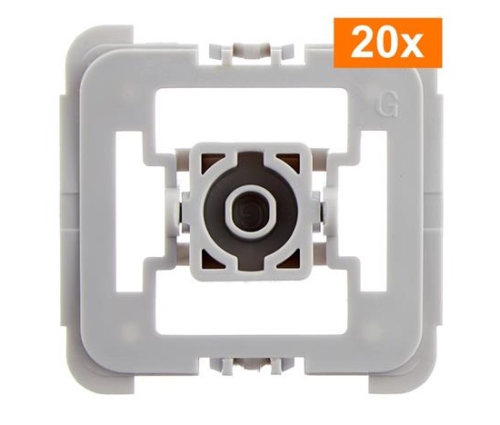 Homematic IP  Adaptér Gira 55, set 20ks - EQ3-ADA-G55-20