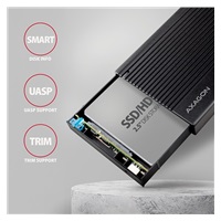 AXAGON EE25-GTR, USB-C 10Gbps - SATA 6G 2.5" RIBBED box, černý