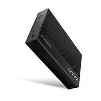 AXAGON EE35-GTR, USB-C 5Gbps - SATA 6G 3.5" RIBBED box, černý