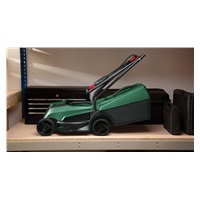 BOSCH EasyMower 18V-32-200, akumulátorová sekačka na trávu, 18 V, šířka střihu 32 cm, výška střihu 20–60 mm, aku 4.0 Ah