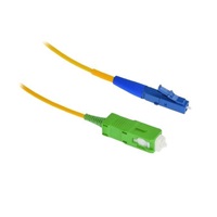 XtendLan simplexní patch kabel SM 9/125, OS2, LC(UPC)-SC(APC), LS0H, 0,5m
