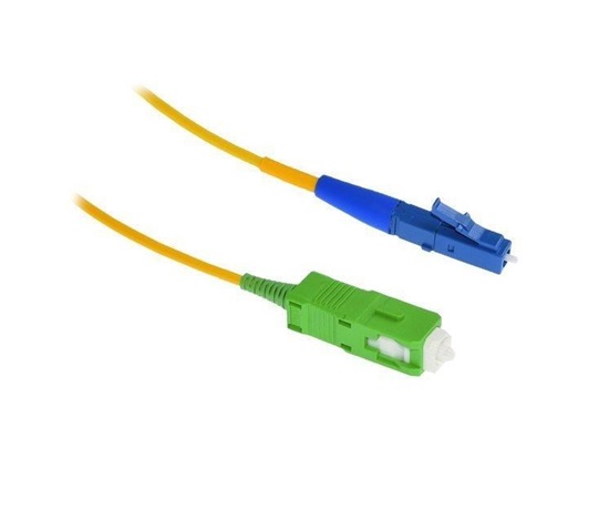 XtendLan simplexní patch kabel SM 9/125, OS2, LC(UPC)-SC(APC), LS0H, 0,5m