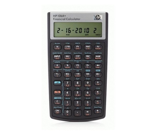 HP 10bII+ Financial Calculator-Bluestar - Finanční kalkulátor