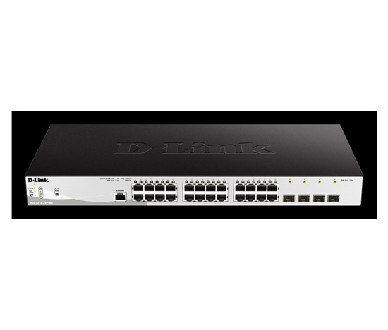 D-Link DGS-1210-28P/ME/E 24-Port 10/100/1000BASE-T PoE + 4-Port 1 Gbps SFP Metro Ethernet