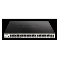 D-Link DGS-1210-52MP/ME/E 48-Port 10/100/1000BASE-T PoE + 4-Port 1 Gbps SFP Ports Metro Ethernet