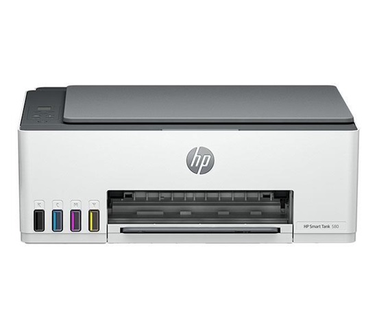 BAZAR - HP All-in-One Ink Smart Tank Wireless 580 (A4, 22/16 ppm, USB, Wi-Fi, BT, Print, Scan, Copy) - Poškozený obal (K