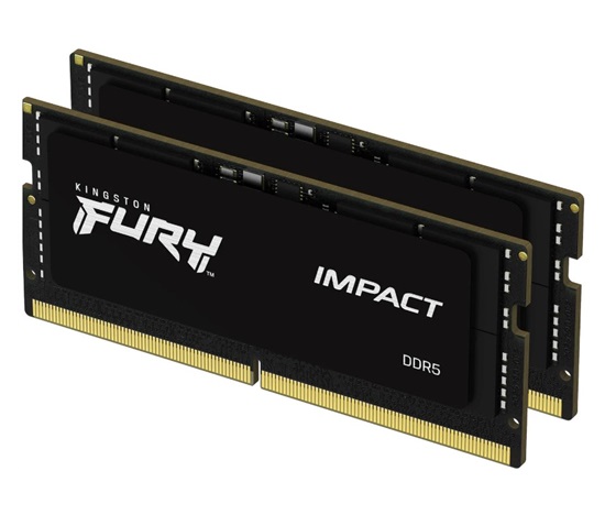 KINGSTON SODIMM DDR5 32GB (Kit of 2) 6400MT/s CL38 FURY Impact XMP