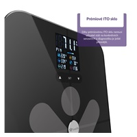 TrueLife FitScale W7 BT - Bioelektrická impedanční bluetooth váha - černá
