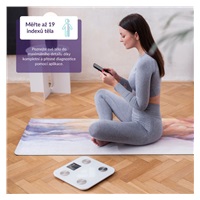 TrueLife FitScale W7 BT - Bioelektrická impedanční bluetooth váha - bílá