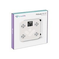 TrueLife FitScale W7 BT - Bioelektrická impedanční bluetooth váha - bílá