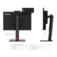 LENOVO LCD TIO 22 Gen5 - 21.5",IPS,matný,16:9,1920x1080,178/178,4/6ms,250cd/m2,1000:1,DP,USB,VESA,Pivot,repro,cam