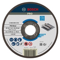 Bosch řezací kotouč PRO Metal, 115 × 2,5 × 22,23 mm, oSa
