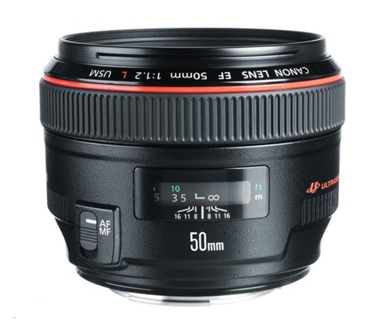 Canon EF 50mm f/1.2 L USM objektiv