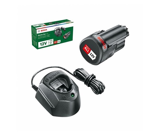 BOSCH startovací sada 12 V, kompatibilní se všemi 12V akumulátory Home & Garden