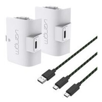 VENOM VS2874 Xbox Series S/X & One White High Capacity Twin Battery Pack + 3 meter cable