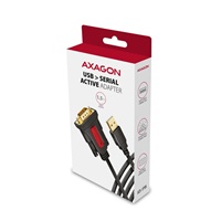 AXAGON ADS-1PSN, USB-A 2.0 - sériový RS-232 DB9-M Prolific adaptér / kabel 1.5m