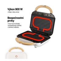 Lauben Sandwich Maker 3in1 900WW