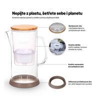 Lauben Glass Water Filter Jug 32GW - filtrační konvice