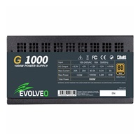 EVOLVEO G1000 PCIe 5.0, zdroj 1000W, ATX 3.0, 80+ GOLD, aPFC, 140mm ventilátor, retail, záruka 3 roky