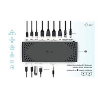 i-tec USB 3.0 / USB-C / Thunderbolt Dual Display Docking Station + PD 100W