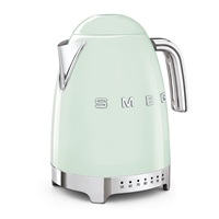 Smeg KLF04PGEU rychlovarná konvice, 1,7 l (7 šálků), 2400 W, styl 50. let, řízení teploty, 7 programů, pastelově zelená