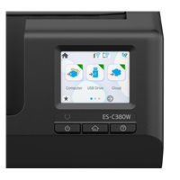 EPSON skener ES-C380W, A4, 600x600dpi, USB, Wi-Fi (direct), Display