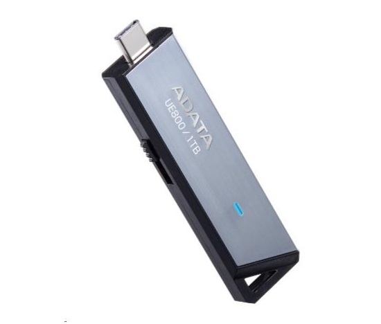 ADATA Flash Disk 256GB UE800, USB 3.2 USB-C, Elite drive, šedá kov černá plast