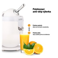 Lauben Electric Citrus Juicer 110WT - odšťavňovač
