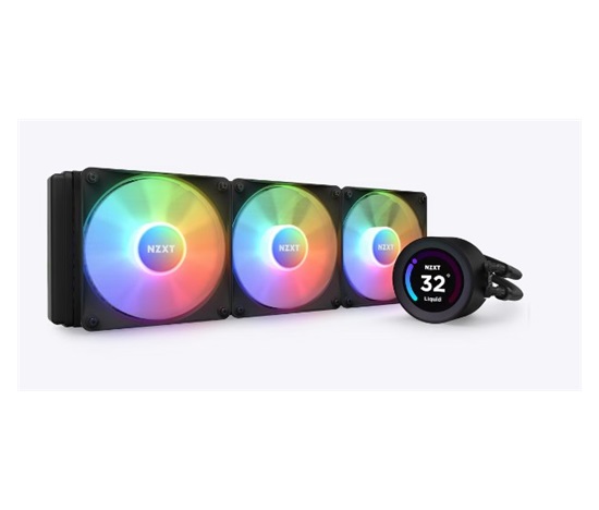 NZXT vodní chladič Kraken 360 ELITE RGB / 3x120mm RGB fan / LCD disp. / 6 let