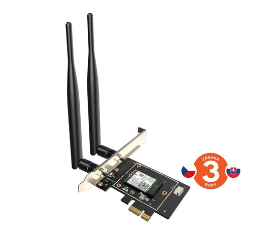 Tenda E33 Wireless AX5400 PCI Express Adapter, WiFi 6E, 802.11ax/ac/a/b/g/n, 5378Mbps