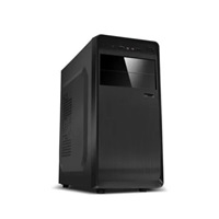 CRONO skříň DW602 Midi Tower, bez zdroje, černá