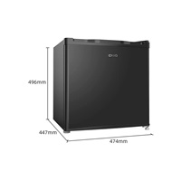 CHiQ CSD46D4E minibar, 46 litrů, 2 přihrádky, 0 °C až +10 °C, 35 dB