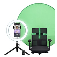 TRUST Kruhové Světlo + Green Screen Maku+ 2-in-1 Streaming Kit