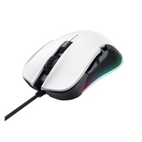 TRUST herní myš GXT 922W YBAR Eco Gaming Mouse, optická, USB, bílá