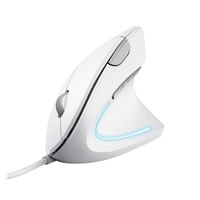 TRUST vertikální myš Verto ergonomická myš, USB, bílá