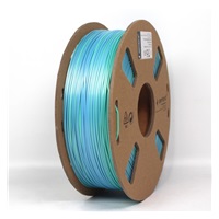 GEMBIRD Tisková struna (filament) PLA, 1,75mm, 1kg, silk rainbow, modrá/zelená