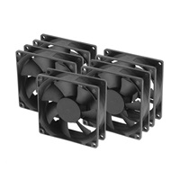 AKASA ventilátor AK-8025LS-KT05 80x80, Sleave bearing, 3-pim, 5ks v balení