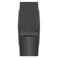 EUROCASE skříň MC X103 black, micro tower, 1x USB 3.0, 2x USB 2.0, 2x audio, bez zdroje