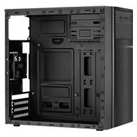 EUROCASE skříň MC X103 black, micro tower, 1x USB 3.0, 2x USB 2.0, 2x audio, bez zdroje