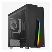 AEROCOOL skříň Bolt Mini, Micro tower, 1x USB 3.0, 2x USB 2.0, 2x audio, bez zdroje