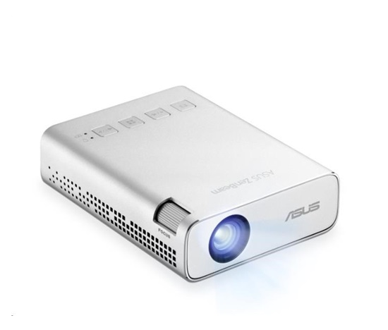 ASUS PROJEKTOR LED E1R ZenBeam, 200lum. LED 854x480 automatic portrait projection mode, battery 4h, USB-A HDMI