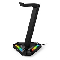 GENIUS Stojan na sluchátka GX-UH100/  RGB/ USB hub (2x USB, 2x USB-C)