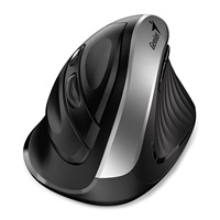 GENIUS Vertikální myš Ergo 8250S Silver Grey/ 1600 dpi/ bezdrátová/ 6tlačítek/ tichá/ černostříbrná