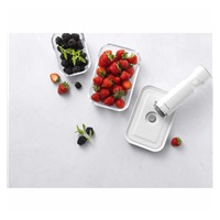 ZWILLING vakuové nádoby, velikosti S, M, L, sklo, bílé, 3 kusy - Fresh & Save